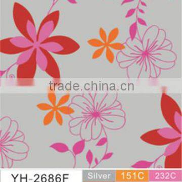 YH-2686 Embossed Tablecloth With Non-woven/fannel Backing (golden/silver Grounding) photo-3