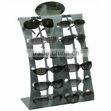 Fashionable floor acrylic sunglasses display stand