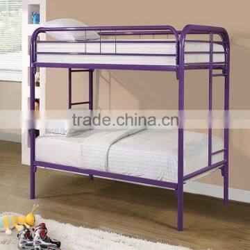 Cheap Price adult Usage Puple color metal bunk bed