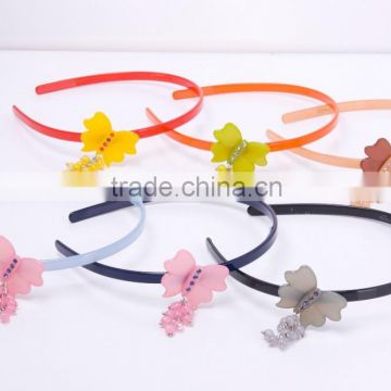 2015 Fashion hair accessories for little girls butterfly hair band