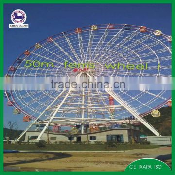 amusement funfair games portable 50m ferris wheel for sale