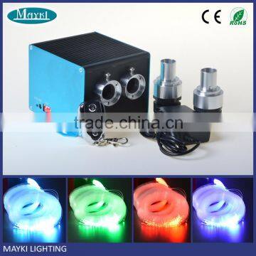 Silent running 10W white LED interior fiber optic lighting with twinkle wheel