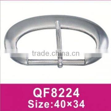 QF8224 Oval shape metal bag belt buckle so special silver bag accessories