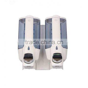 Bathroom Hand wash Soap Dispenser,Commercial double ABS plastic Liquid soap dispenser for washroom ,hospital ,restaurant