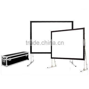 Top quality Fast folding screen 200 inches 4:3 Front Rear Projetion Screen