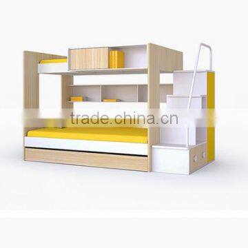 Factory supply modern design kids bunk bed use metal and mdf