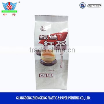 Custom heat seal plastic wholesale herbal tea side gusset packaging bag