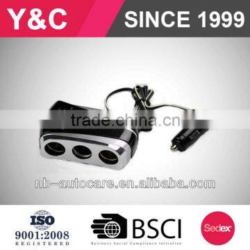 2 Way Cigarette Lighter Socket With 2 USB photo-3