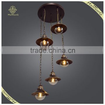 Hot Sale Antique Color Glass Pendant Light Hotel Decoration, Wholesale and Retail Pendant Light