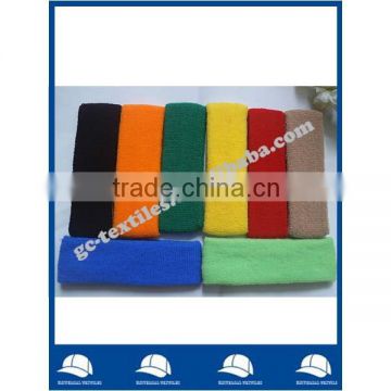 Plain cheap sports cotton terry elastic cotton headbands