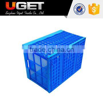 China Manufacture Fruit & Vegetable Storage Folding Plastic Crate photo-5