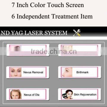 Best China Hot Sale!! Super Fast Color Touch Screen Iso13485 Emc/lvd ce Sfda Approved nd Yag Laser 10HZ photo-2