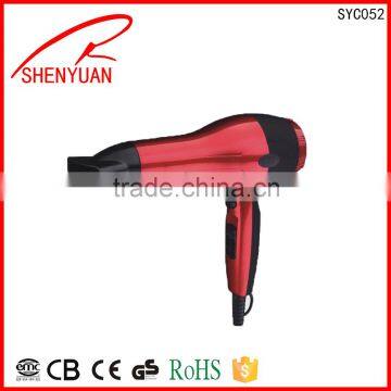 quite dual voltage long life DC motor professional salon hair dryer travel