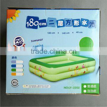 Wholesale Hot Sell Multifunction Pvc 2 Layers Rectangle Family Pool Toy for Outdoor Game photo-2