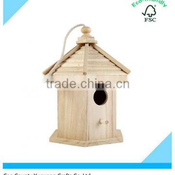 Custom Hanging Wooden Bird house