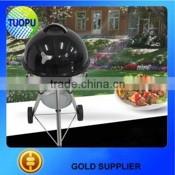Outdoor Portable BBQ Grill,Charcoal BBQ Grill With Red/Black Cover