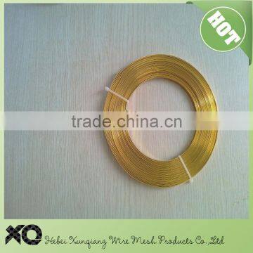 Chocolate Color Flat Aluminum Wire Roll photo-2