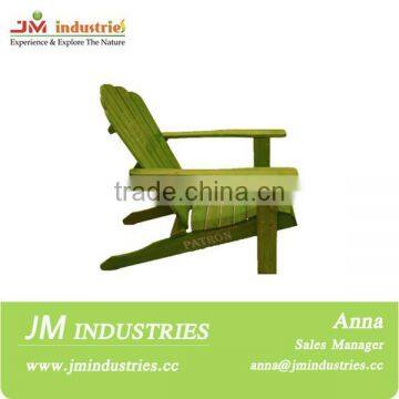 Stain Finish Adirondack Chair With Green Color photo-3
