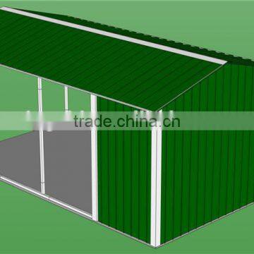 Steel Frame Steel Carport With Storage Room Building photo-4