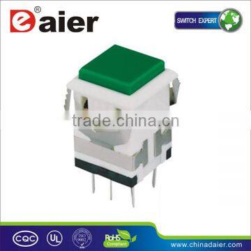 KD2-23 ON-ON Green square push button switch