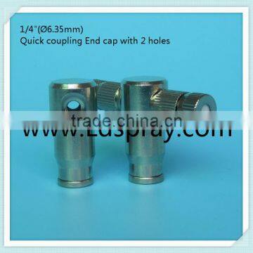 1/4" High Pressure Quick Coupling Slip Lock End Cap Fittings Connectors With 1hole ,2hole,without Hole photo-5
