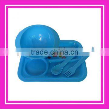 4pcs kids dinner set plastic