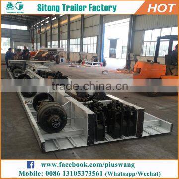Hot-selling Inexpensive 20ft 40ft Container Semi-trailer High Quality 40 Feet Flatbed Trailer photo-6