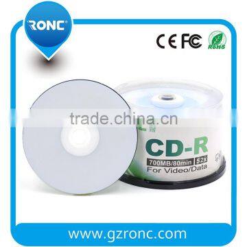 Glossy Water Resistant White Injekt Printable cd-r