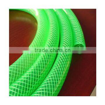 Green Braided Flexible PVC Hose Pipe for Water Air Oil Gases Reinforced photo-2