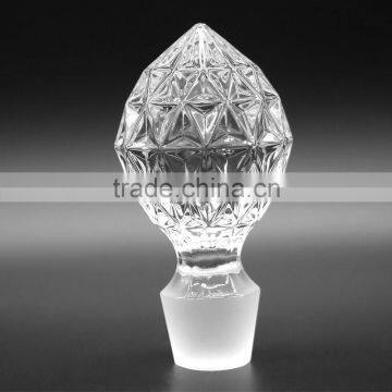 Factory price wholesale crystal stopper for glass bottle custom stopper