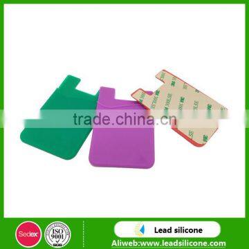 Low Price Silicone Card Pocket With 3M Sticker,High Quality Silicone Card Holder photo-6