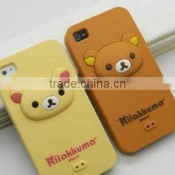 Bear shaped Silicone mobile phones case