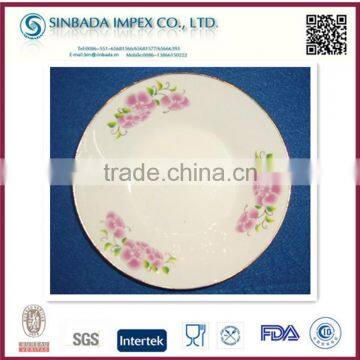 Factory direct price ceramic white porcelain divided dinner plates