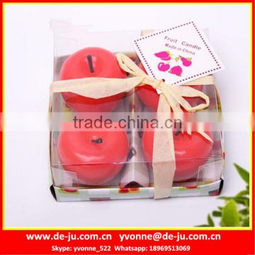 Affective Friends Gift Red Mature Apple Set Round Candles