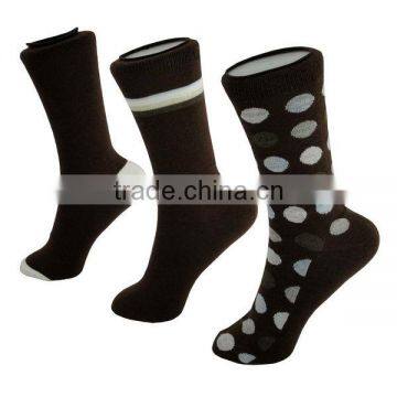 Sock BSCI Manufacture Custom 3pk Crew Spot Strip Sock photo-2