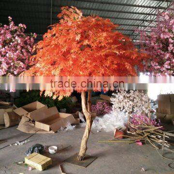 ornamental artificial red maple tree for decoration