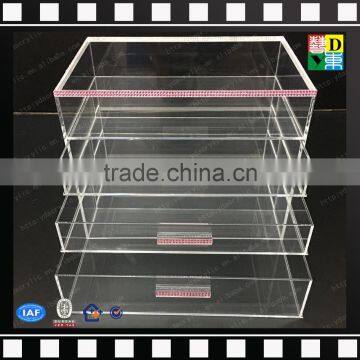 2016 Acrylic Cosmetic Box With Drawer,clear Acrylic Jewelry Cosmetic Storage Box photo-6