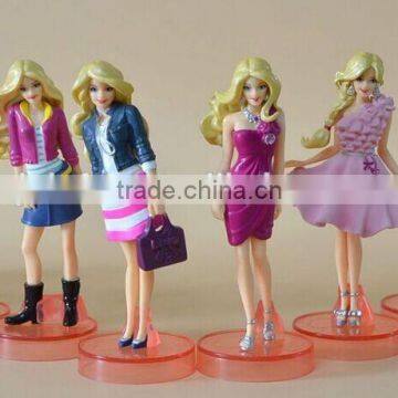 beautiful pvc action figure, plastic vinyl figure production, oem plastic vinyl figure