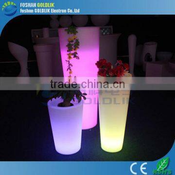 Outside Solar Energy Panels RGB Super Bright Waterproof LED Plastic Flower Pot