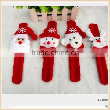 4Pattern Santa Claus Slap Circle Bracelet Christmas Jewelry Xmas Gif Party Decor