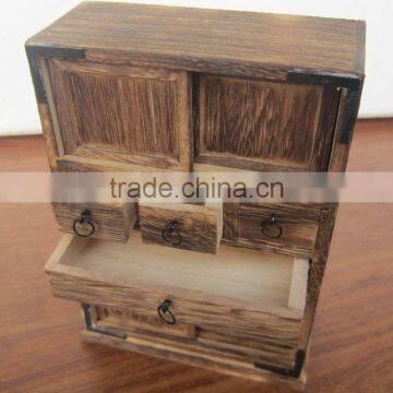 Handmade Antique Mini Wooden Furniture or Jewelry Storage Box photo-2