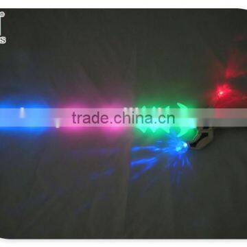 wholesale 62cm plastic glow weapon toys musical knife and sword for kids