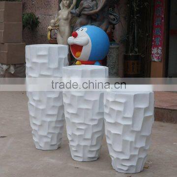 White Fiberglass Flowerpot photo-6