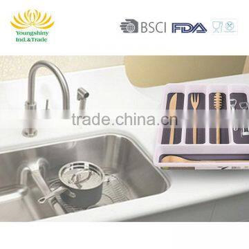 Hot Sale High Quality Kitchen Small Sliverware Tray Dish Rack photo-3