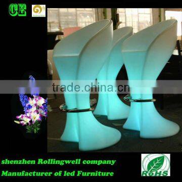 Eco Friendly Single Commercial Fashion Colorful Bar LED Stool With CE, SGS, RoHS Cetificate photo-2