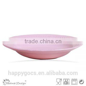 Broadside Simple Stylish Pure Color Pink Dinner Set photo-4