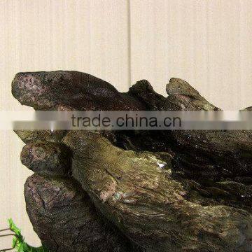 Log and Stone Tabletop Water Fountain With LED Light photo-2