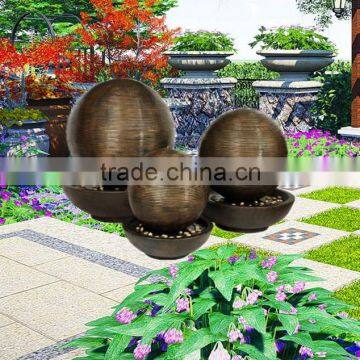 Diameter 60cm Ball Shape Fiber Glass Water Fountain With Base photo-3