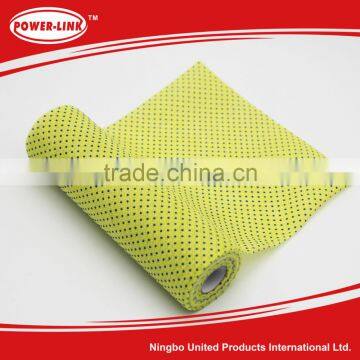 15pcs/roll cleaning wipes with pp dots, 22x48cm