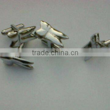 Tooth Cufflinks, Large, Chrome Plated